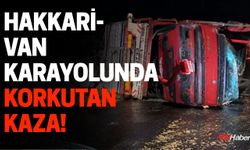 Hakkari-Van Karayolunda Korkutan Kaza!