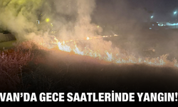 Van'da Gece Saatlerinde Yangın!