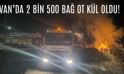 Van’da 2 Bin 500 Bağ Ot Kül Oldu! Yangın 5 Saatte Söndürüldü