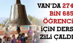 Van’da 274 Bin 685  Öğrenci  İçin Ders  Zili Çaldı