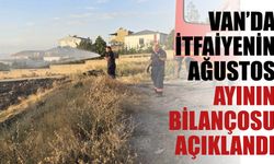 Van’da İtfaiyenin Ağustos Ayının Bilançosu Açıklandı