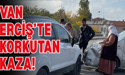 Erciş’te Kavşakta Korkutan Kaza!