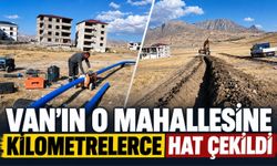 Van'ın O Mahallesine Kilometrelerce Hat Çekildi