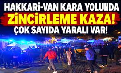 Hakkari-Van kara yolunda zincirleme kaza: 5 yaralı