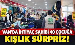 Van’da ihtiyaç sahibi 40 çocuğa kışlık sürpriz!