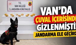 Van Başkale’de çuval içerisinde 11 kilo 958 gram esrar ele geçirildi