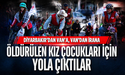 Diyarbakır'dan Van'a, Van'dan İran'a... Öldürülen kız çocukları için pedal çeviriyorlar