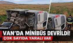 Van’da Minibüs Devrildi! Çok Sayıda Yaralı Var