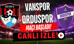 Orduspor 1967-Vanspor Maçı Başladı! Canlı İzle...