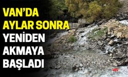 Van’da Kuruyan Kanispi Şelalesi Yeniden Akmaya Başladı