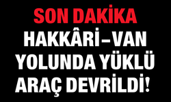 SON DAKİKA: Hakkâri-Van Yolunda Yüklü Araç Devrildi!
