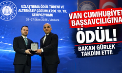 Van Cumhuriyet Başsavcılığına Ödül! Bakan Gürlek Takdim Etti!