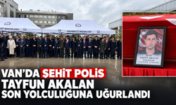 Van’da Şehit Polis Tayfun Akalan Son Yolculuğuna Uğurlandı