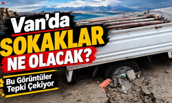 Van’da Yağış Sonrası Yine Aynı Sorun! Yol Çöktü, Araçlar Mahsur Kaldı