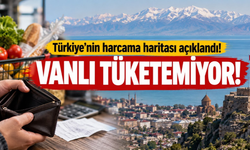 Türkiye'nin harcama haritası açıklandı! Vanlı Tüketemiyor!