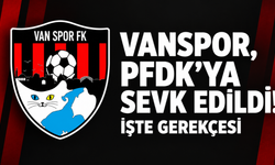 Vanspor, PFDK’ya sevk edildi! İşte gerekçesi