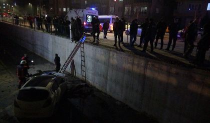 Kontrolden çıkan otomobil sulama kanalına düştü: 1 yaralı