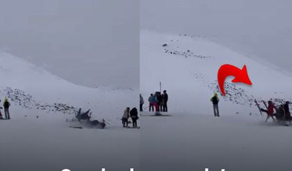Kayak pistinde korku dolu anlar! Çok sayıda yaralı var!