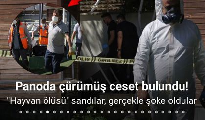 Korkunç olay! Reklam panosundan ceset çıktı