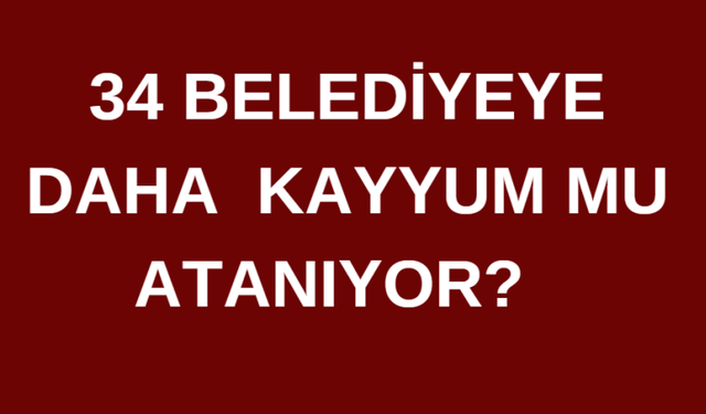 Yeni kayyum iddiası: Haftaya gündem değişebilir!