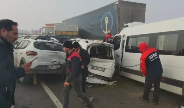 Van'daki zincirleme trafik kazasına Karışan Araç Sayısı Belirlendi