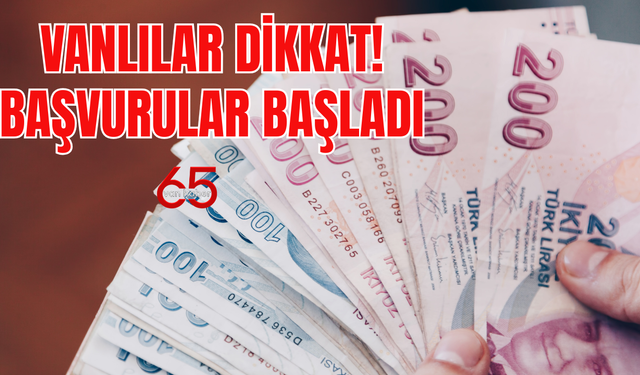 Vanlı aileler dikkat!  Başvurular başladı! Her ay 5 bin TL hesaplara yatacak!