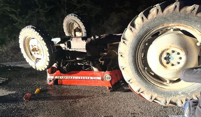 Devrilen Traktörün Altında Kalan Sürücü Hayatını Kaybetti