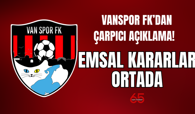Vanspor FK’dan TFF’ye çağrı: “Maçın kaldığı yerden oynatılması hukuken mümkün değil!”