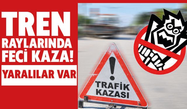 Tren Raylarında Feci Kaza! Elazığ’da Otomobil Takla Attı