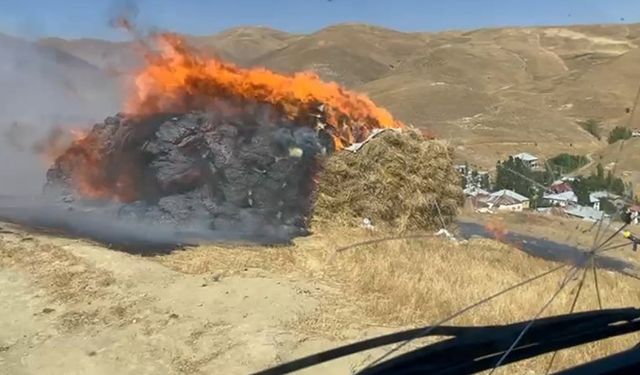 Yüksekova’da Anız Yangını Felaketi: 4 Bin Bağ Ot Kül Oldu