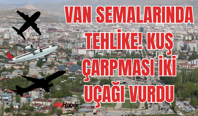Van Havalimanı’nda Kuş Çarpması Alarmı! İki Yolcu Uçağı İnişte Hasar Aldı