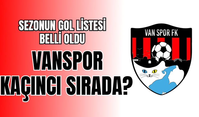 Zirveye Yaklaşıyorlar! Vanspor'un Gol Listesindeki Yeri Belli Oldu