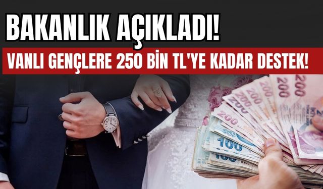 Vanlı Gençlere 250 Bin TL'ye Kadar Destek! Bakanlık Açıkladı!