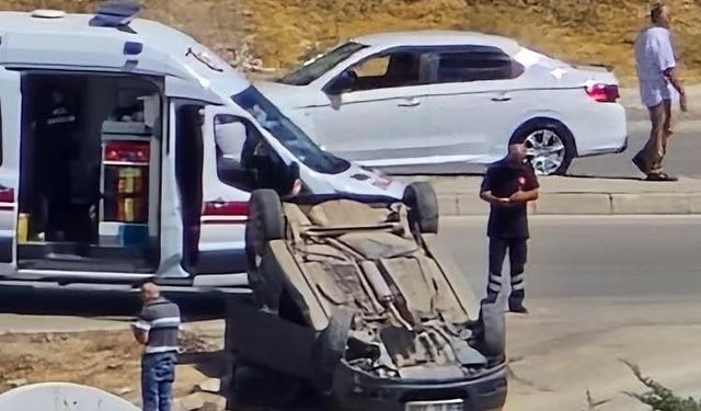 Otomobil Takla Attı! 1 Yaralı