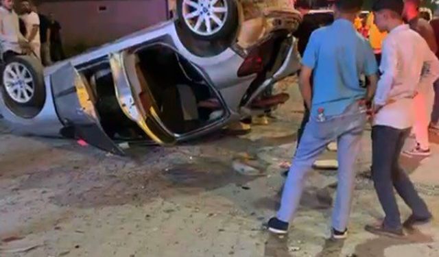 Feci Kaza! Otomobil Takla Attı, 1 Kişi Ağır Yaralı