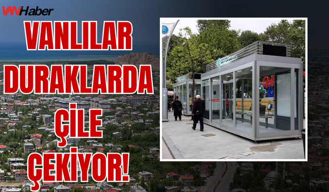 Van’da Toplu Taşıma Durakları Halk İçin Çileye Dönüştü