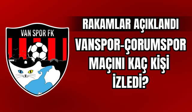 Çorum FK - Vanspor Maçına 8 Bin 25 Seyirci İlgi Gösterdi