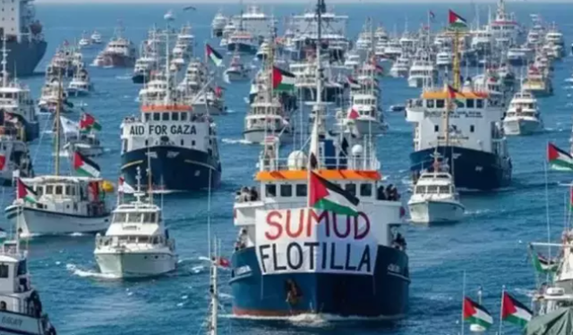 İsrail Savaş Gemileri Gazze’ye Yönelen Sumud Filosu’na Yaklaştı