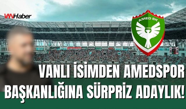 Vanlı iş insanı Veysi Gençer Amedspor Başkanlığına Aday Oldu
