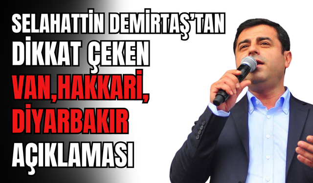 Demirtaş’tan tarihi çağrı: Barışın yolu Anıtkabir’den, Van'dan, Diyarbakır’dan, Çanakkale’den geçer!