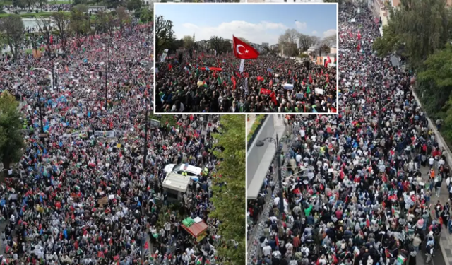 İstanbul, Ankara ve İzmir'de Filistin’e Destek Yürüyüşleri Düzenlendi
