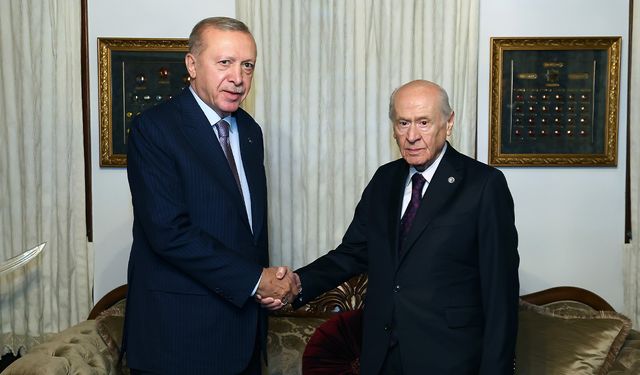 Cumhurbaşkanı Erdoğan Ve MHP Lideri Bahçeli Beytepe'de Bir Araya Geldi