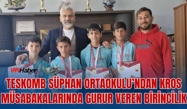 TESKOMB Süphan Ortaokulu’ndan Kros Müsabakalarında Gurur Veren Birincilik!