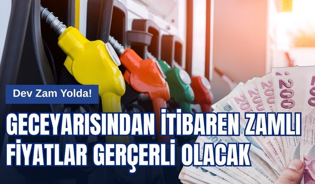 Motorine Geceden İtibaren 2 TL 7 Kuruşluk Zam Geliyor