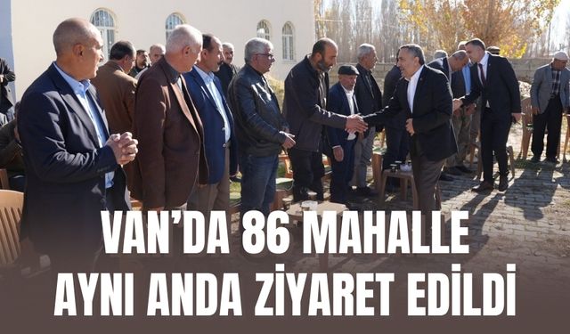 AK Parti Van’dan 950 Kişilik Dev Kadro ile 86 mahallede hane hane dolaşıldı
