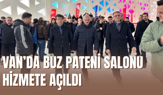 Van’da Buz Pateni Salonu Hizmete Açıldı