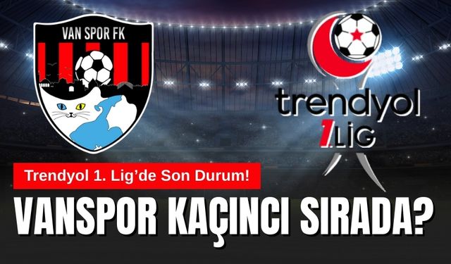 Trendyol 1. Lig’de Son Durum! Vanspor Kaçıncı Sırada?