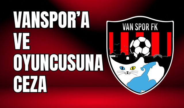 Vanspor’a ve Oyuncusuna PFDK’dan Ceza