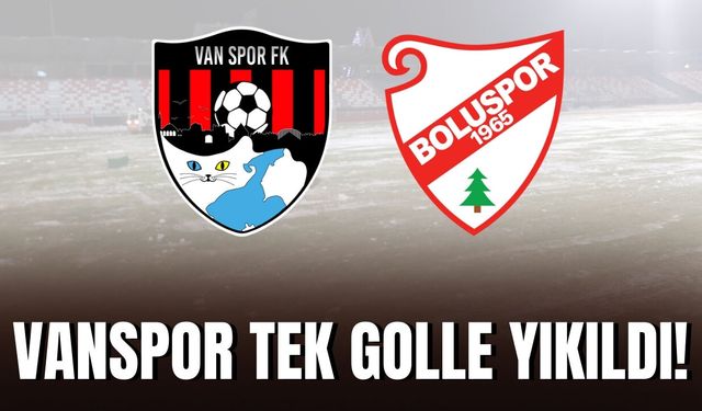 Vanspor Tek Golle Yıkıldı!