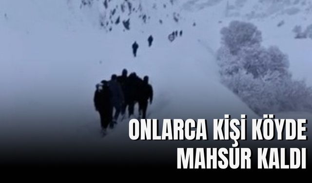 Hakkari-Van Karayolunda Çığ: Mahsur Kalan Yolcular Çanaklı Köyünde Ağırlandı